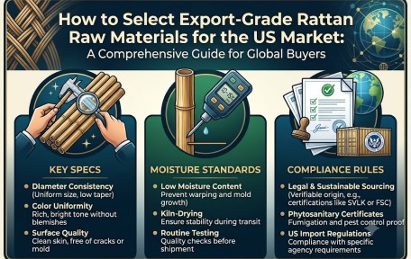 How to Select Export-Grade Rattan Raw Materials for the US Market: A Comprehensive Guide for Global Buyers